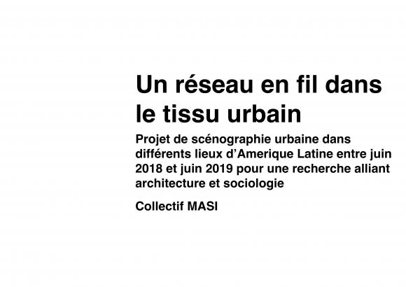 Un réseau en fil dans le tissu urbain