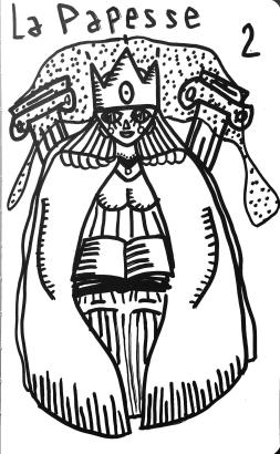 carte, illustration, tarot