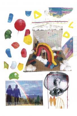 La machine à arc-en-ciel aux bonbons