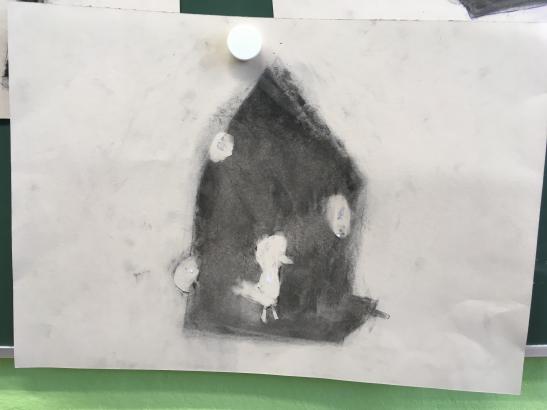Dessin au fusain