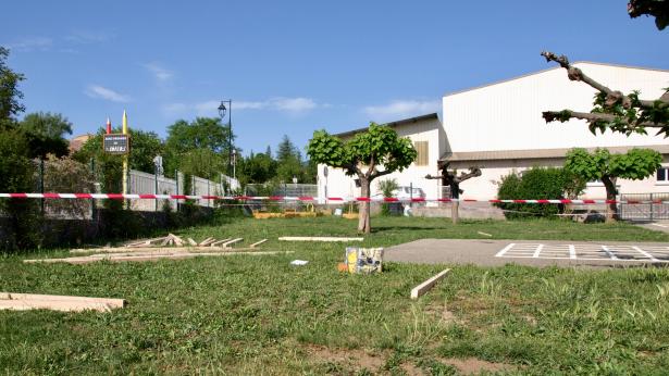 Préparation du chantier.