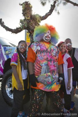 Tommy the Clown and dancers