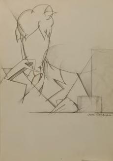 "Autoportrait sans visage" de Cocteau