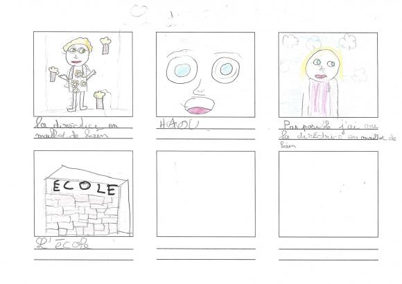 dessin enfant directrice maillot de bain