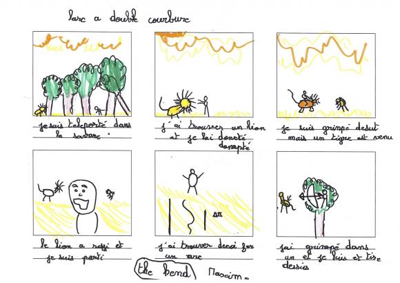 dessin enfant lion 