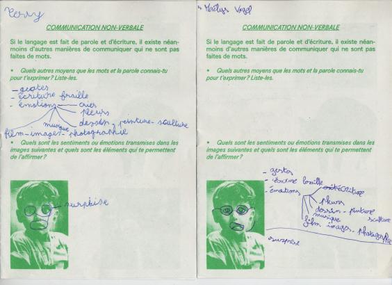 carnet communication non verbale