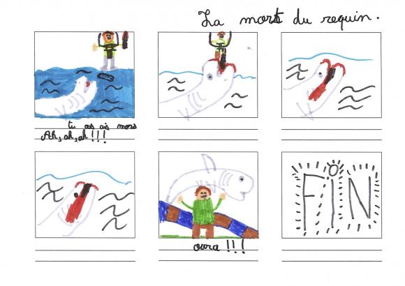 dessin enfant requin
