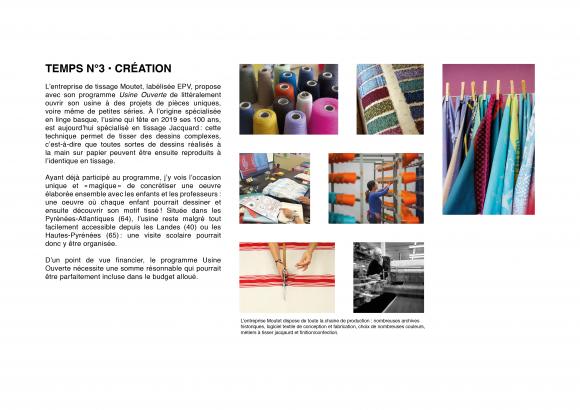 Tissons ensemble - Création, le programme Usine Ouverte