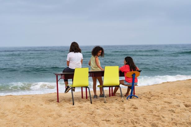 Le patrimoine de l'ordinaire école plein air sur la plage Cap de l'Homy Dorian Degoutte