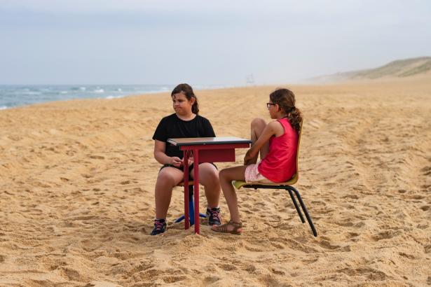Le patrimoine de l'ordinaire école plein air sur la plage Cap de l'Homy Dorian Degoutte