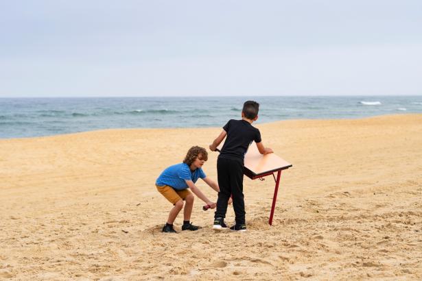 Le patrimoine de l'ordinaire école plein air sur la plage Cap de l'Homy Dorian Degoutte