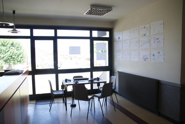 Le point d'écoute à la salle des fêtes de Chabris