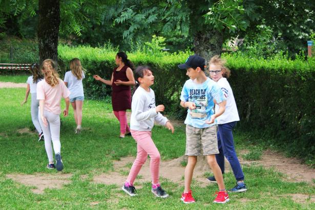 Mise en place dans la cour