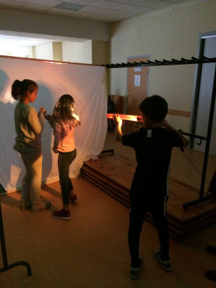 atelier pratique théâtre d'ombres enfants