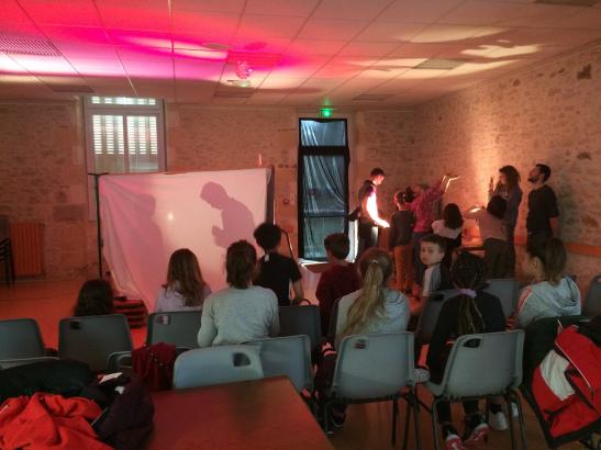 atelier pratique théâtre d'ombres enfants