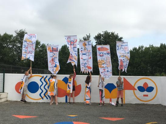 drapeaux fresques