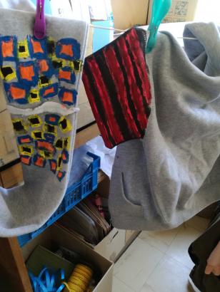 costume/sculpture, mise en peinture