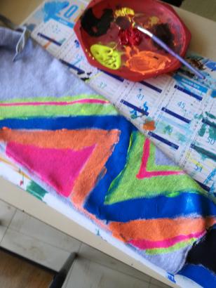 costume/sculpture, mise en peinture