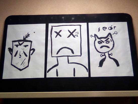dessins exposés