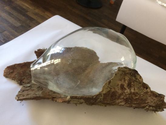 wood and glass
