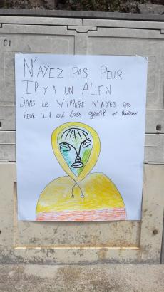 Affiche dessinée par les élèves