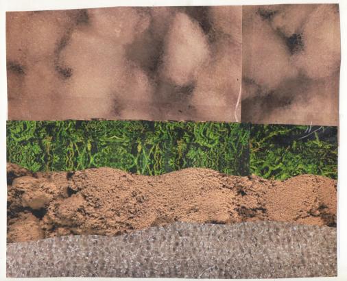Marion Bouture Villiers en Lieu intervention artistique en milieu scolaire paysage animation collage texture 