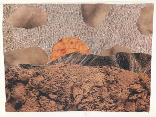 Marion Bouture Villiers en Lieu intervention artistique en milieu scolaire paysage animation collage texture 