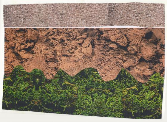 Marion Bouture Villiers en Lieu intervention artistique en milieu scolaire paysage animation collage texture 