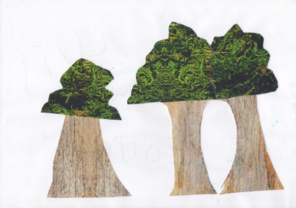 Marion Bouture Villiers en Lieu intervention artistique en milieu scolaire paysage animation collage texture 