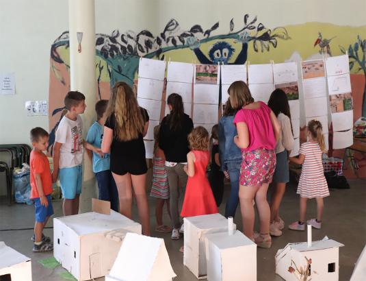 marion bouture villers en lieu création en cours exposition restitution à l'école
