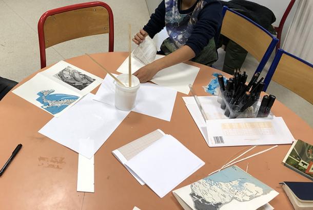 Assemblage et reliure des carnets