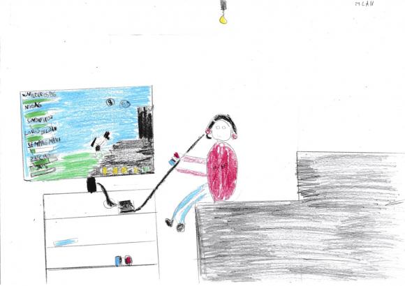 le salon, dessin