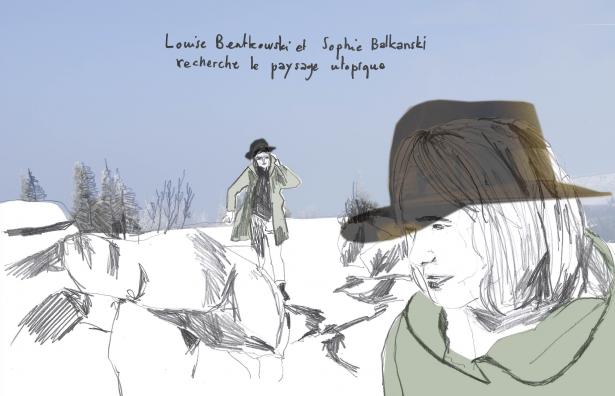 Louise Bentkowski et Sophie Balkanski recherche le paysage utopique
