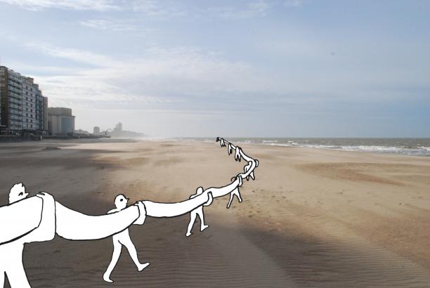 dessin et photomontage, 2020, Victor Givois et Marine Lagarde