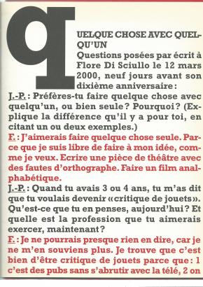 Quelque chose avec quelqu'un