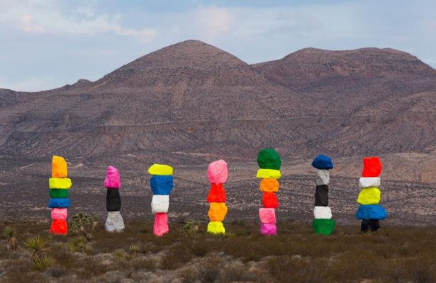 Seven Magic Mountains Ugo Rondinone