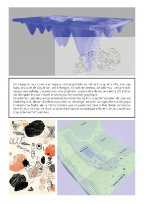 Une chorégraphie inspirée par une recherche graphique et cartographique menée avec les élèves
