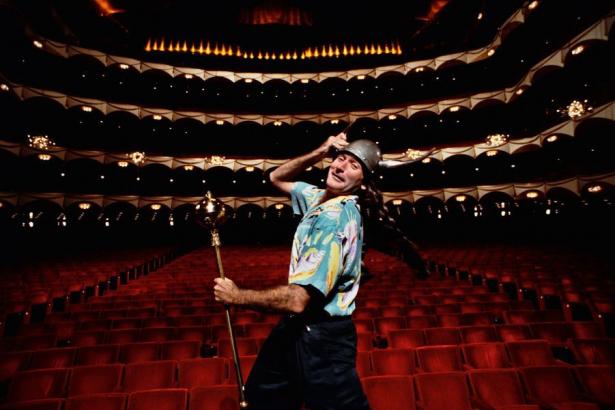 Robin Williams, au MET à New York, avant de jouer devant 8000 personnes, 1986