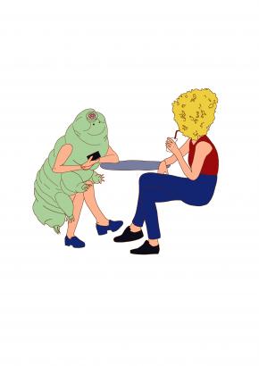 Conversation entre Éponge et Tardigrade.