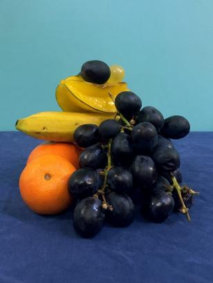Du bleu et de l'orange