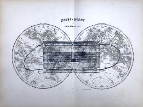 Monotype sur carte 