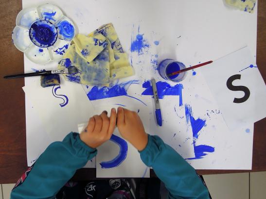 Création de la typographie par les enfants