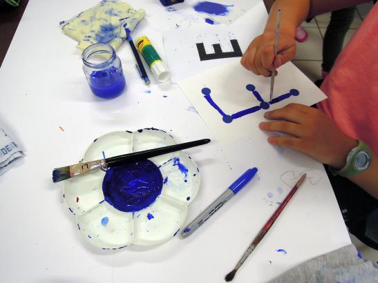 Création de la typographie par les enfants