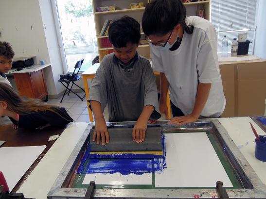 L'atelier de sérigraphie