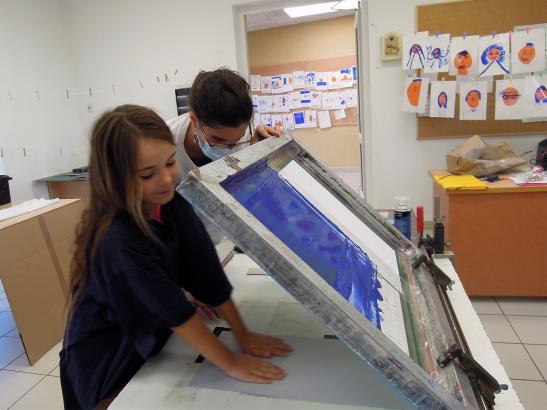 L'atelier de sérigraphie