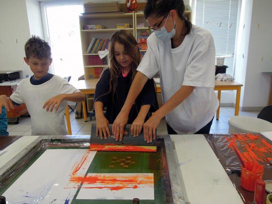 L'atelier de sérigraphie