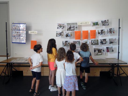 L'exposition découverte par les enfants