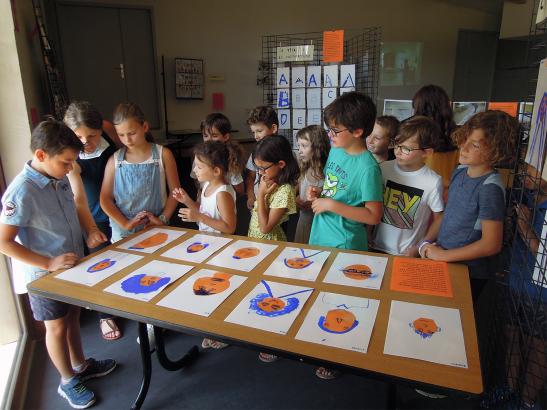 L'exposition découverte par les enfants
