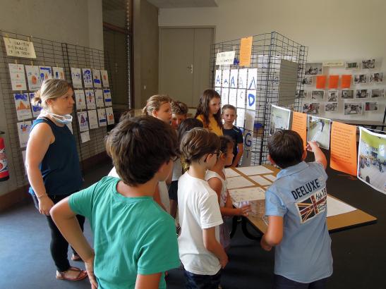 L'exposition découverte par les enfants