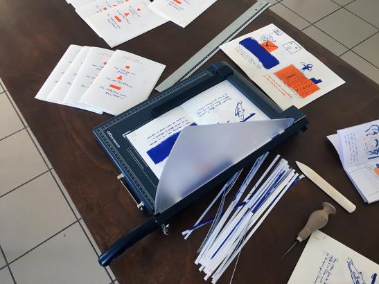 Découpe des pages intérieures